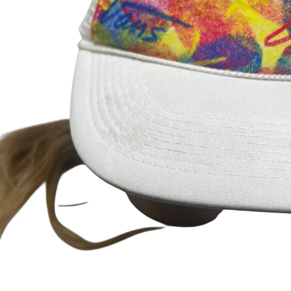 Vans Trucker Hat Multicolor Graphic Snapback Cap Retro Skater Style Mesh - Picture 9 of 12